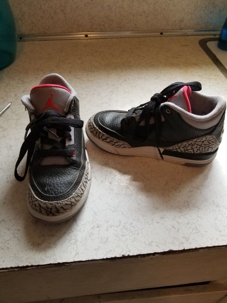 Jordan boys 12 c . Worn few times before out grew. Asking $30