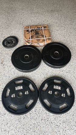 200 lb Olympic weight plate set