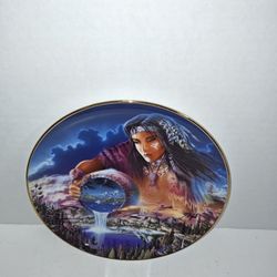 Royal Doulton The Waters of Life Plate Franklin Mint Native American Indian Decor