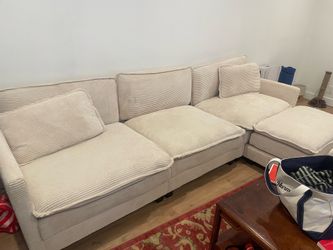 88 inch off white couch