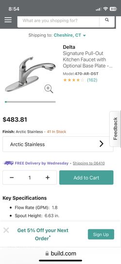 Delta Faucet With Sprayer Exc Cond $100