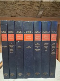 Mark Twain 7-Volume Book Set Nelson Doubleday
