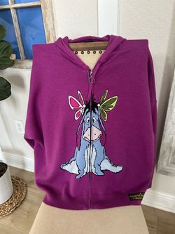 Winnie the Pooh Eeyore Butterfly woman’s oversized sweater