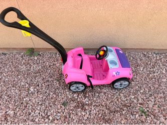 Pink Push Car