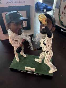 Eloy Jimenez and Luis Robert Dual Bobblehead SGA 2022 Chicago White Sox