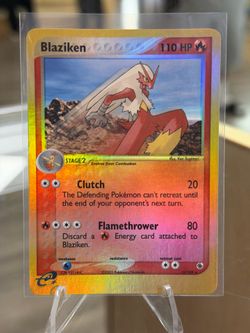 Blaziken Ruby and Sapphire Reverse Holo Near Mint