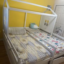 House Shaped Twin Platform Beds For Kids