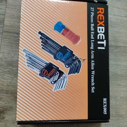 Hex Key Allen Wrench Set, 27 Pieces