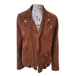 The Kooples Suede Motorcycle Jacket