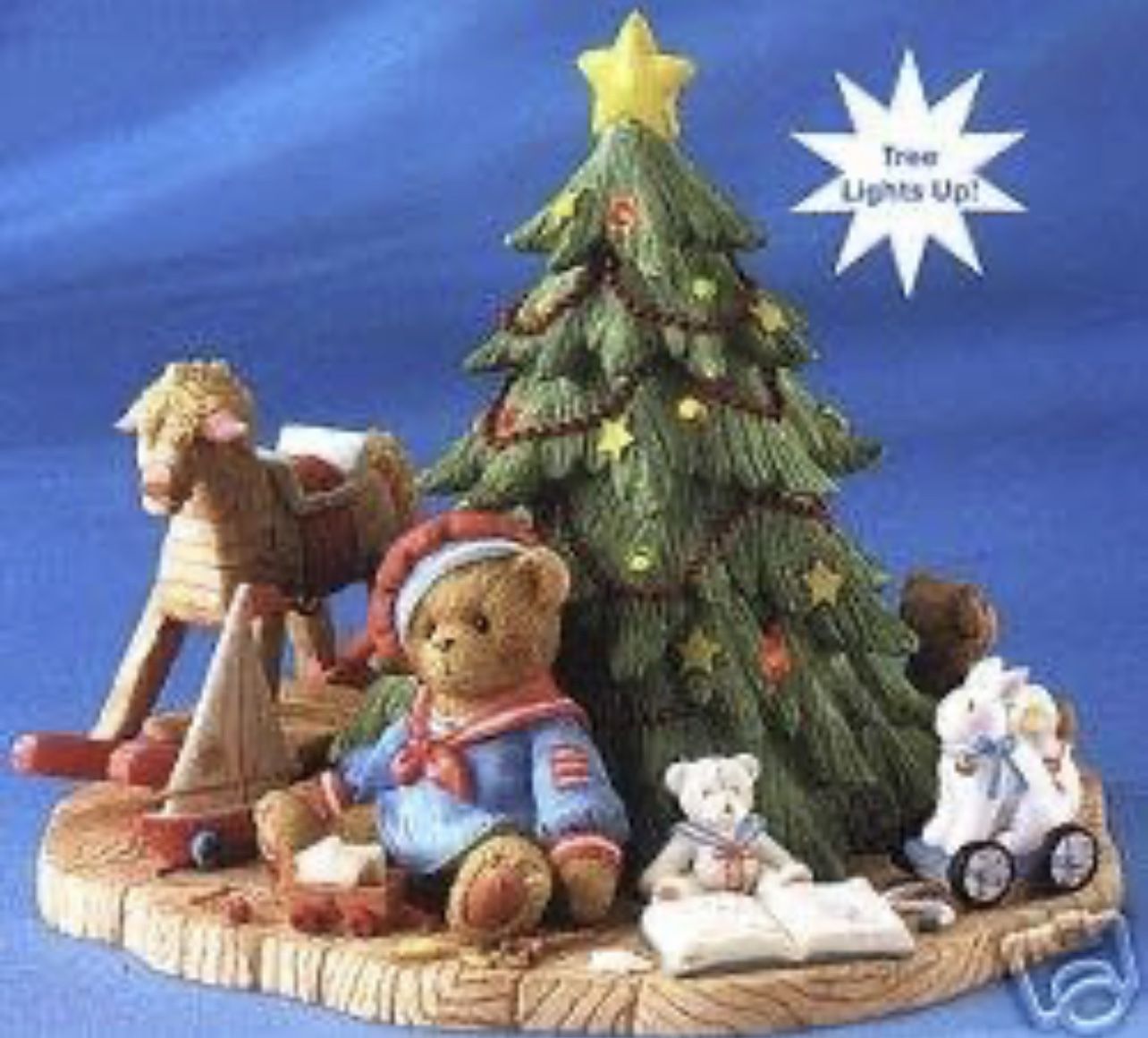 Cherished Teddies Graham Lighted Christmas Spread Holiday Cheer To Those You Hold Dear