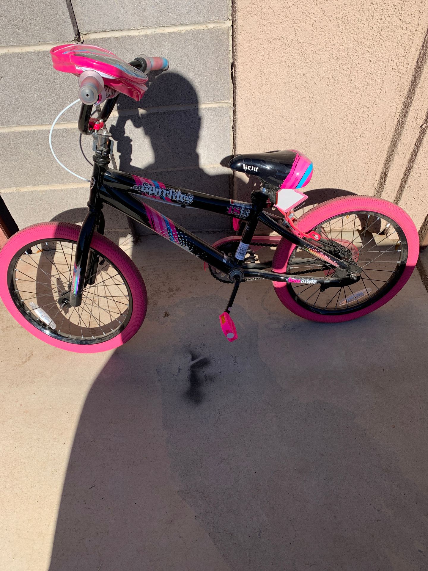 18 inch girl pink bicycle