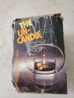 New Glass  Uncandle Uses Lamp Oil And Wick