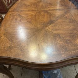 Formal Dining Table Seats 8 With 2 Arm Chairs