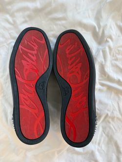 Christian Louboutin Lou Spikes Sneakers – Navy/Silver – $1,050 OBO