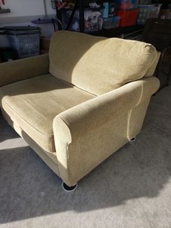 Light olive green love seat sofa bed