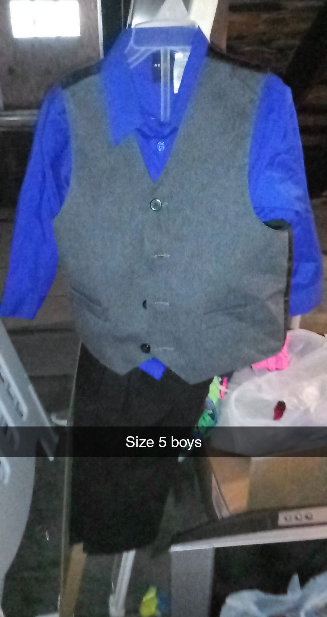 Size 5 boys dress up clothes