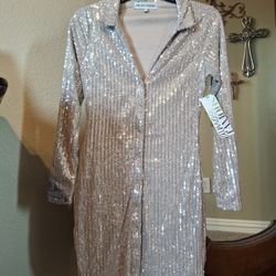 Stunning Sequin Dress -Almost Famous-Small