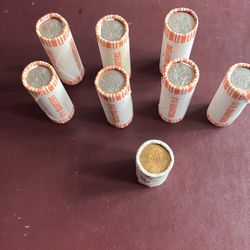Coin Rolls of Susan B Anthony and State Quarters