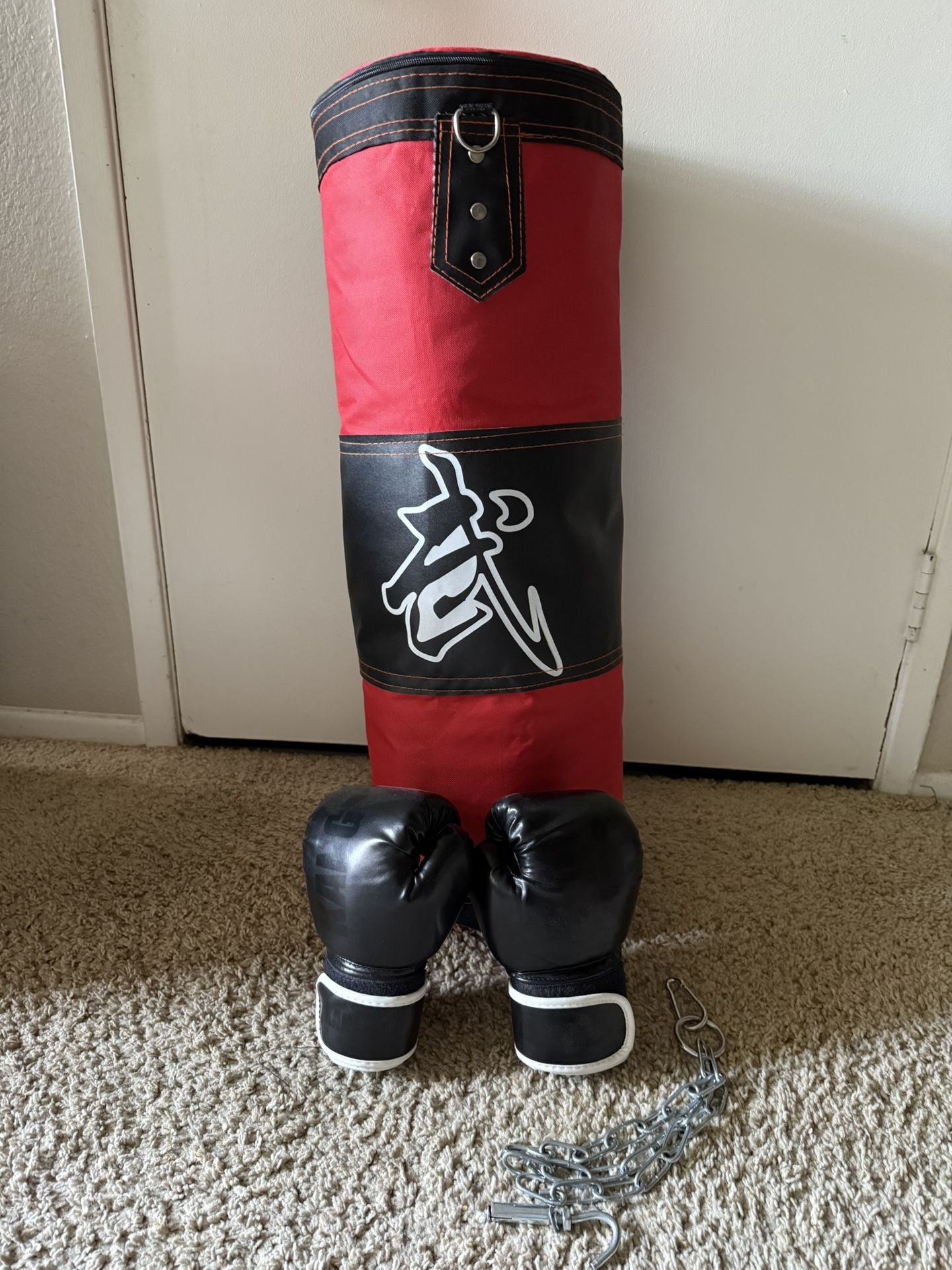 Hanging Punching Bag Set