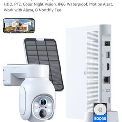 NEW Camcamp Solar Security Cameras Wireless Outdoor, $0 Monthly Fee