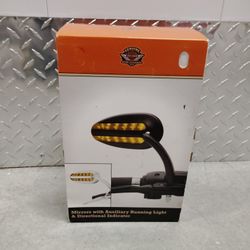 OEM Harley-Davidson Lighted LED Satin Black Mirrors Aux Running & Dir (contact info removed)1