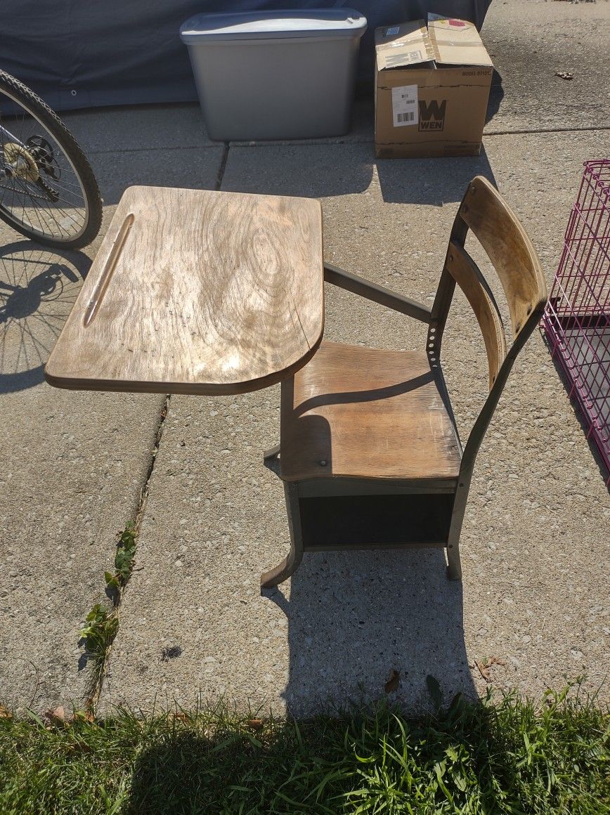 Antique School Desk