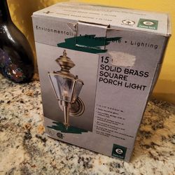 Solid Brass Porch Light 