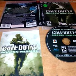 PS3 Game Game Of The Year Edition Call Of Duty 4 Modern Warfare 
