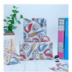(2) Vnaaem 3D Effect Baseball Wrapping Paper