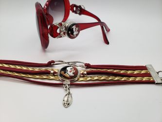 Florida state Seminoles bracelet and sunglasses