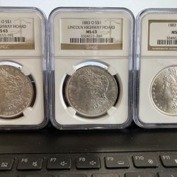 1883 O Morgan Silver Dollar Ngc 