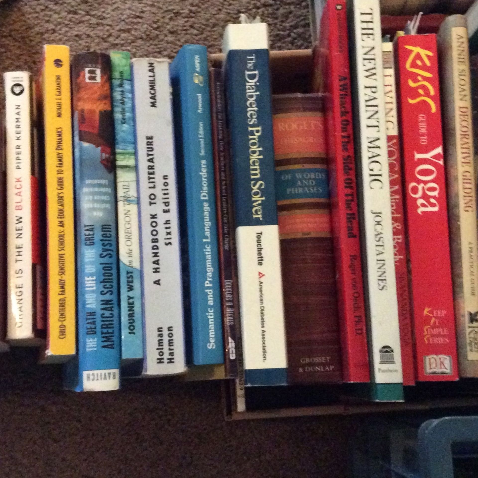 Various Book Titles. .50 - $1.00 Each.