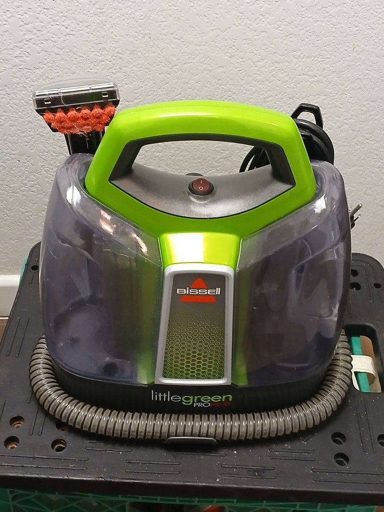 BISSELL LITTLE GREEN PROHEAT PORTABLE DEEP CLEANER/UPHOLSTERY CLEANER 