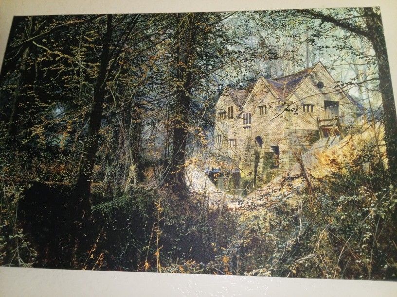 Autumn Glory: The Old Mill, 1869 by John Atkinson Grimshaw 18"x24" Stretched Canvas Giclee Print 