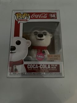 Coca Cola Flocked Polar Bear 