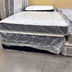 New King Mattress And Boxes 