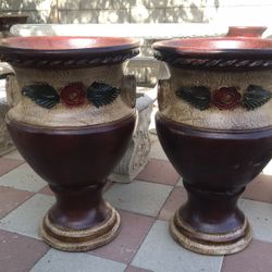 New Flower Pots Made Out Of Clay Beautiful Yard Decoration 
