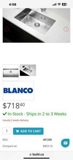 Blanco Quatrus  Super Single 30x16