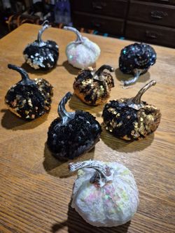 Pretty Soft Sequin Pumpkins