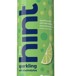 Hint Lime Sparkling Water with Lime essence and electrolytes