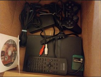 Ps2 slim console with games, $145
