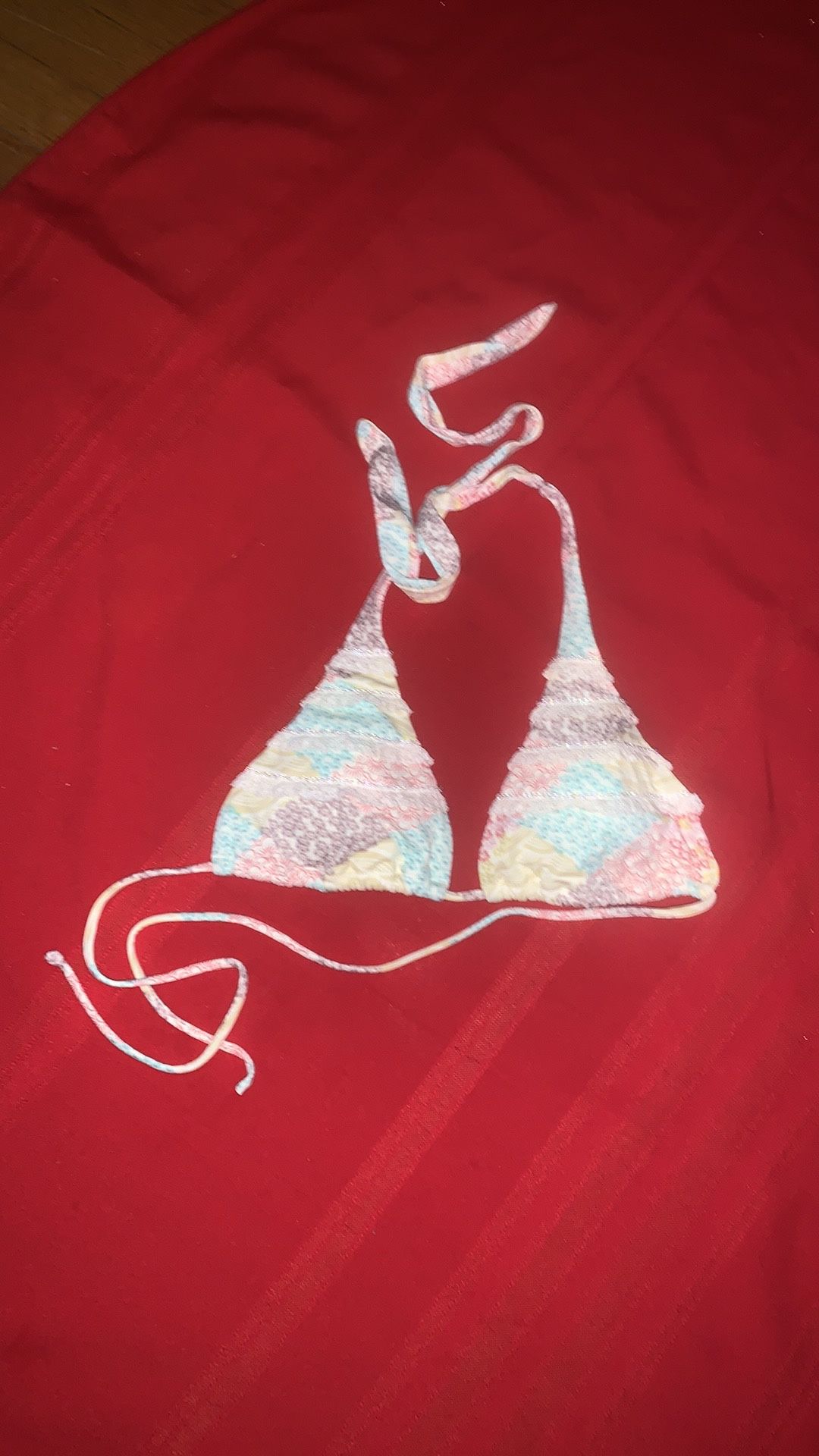 $8 VS Pastel Beaded Bikini Top