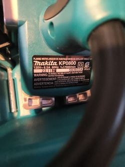 Makita corded planer.  Cepilladora eléctrica makita