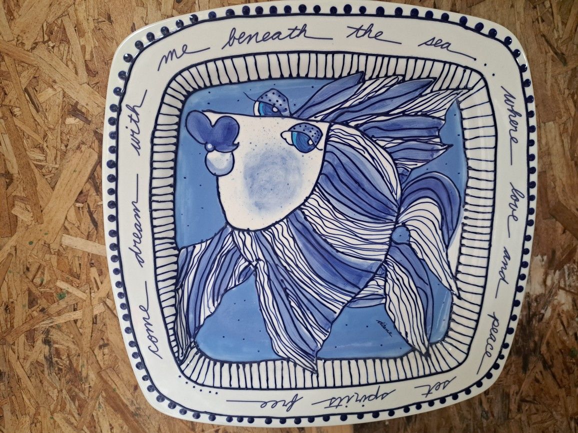 Decorative Sea-themed Plate