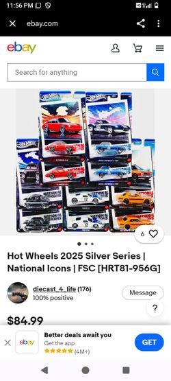 Hot Wheels 2025 Silver Series National Icons Set