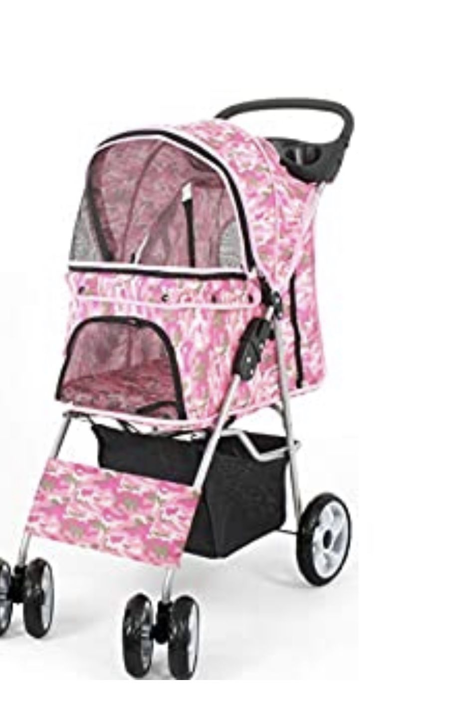 Pink Camo Dog Stroller