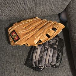 used baseball gloves