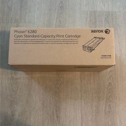 Genuine Xerox Phaser 6280 Cyan Standard-Capacity Toner Cartridge – Brand New, Sealed