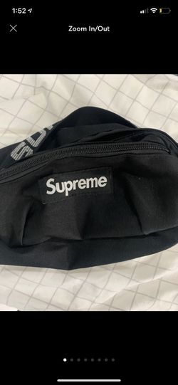 Black supreme SS18 fanny pack