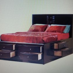 Coaster Phoenix Captain's Queen Bed